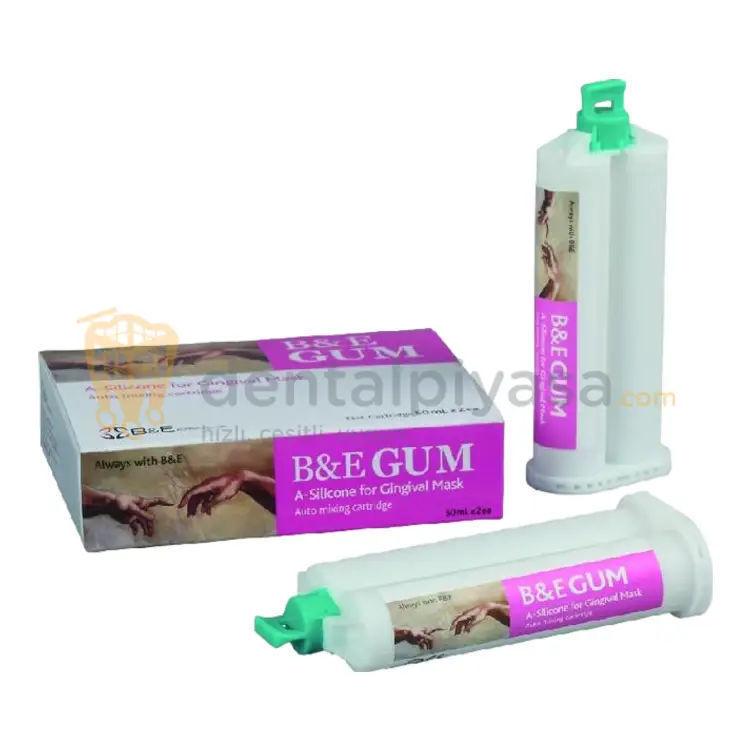 B&E Dental Gum Gingival Mask 2x50 ml A Tipi Silikon resmi