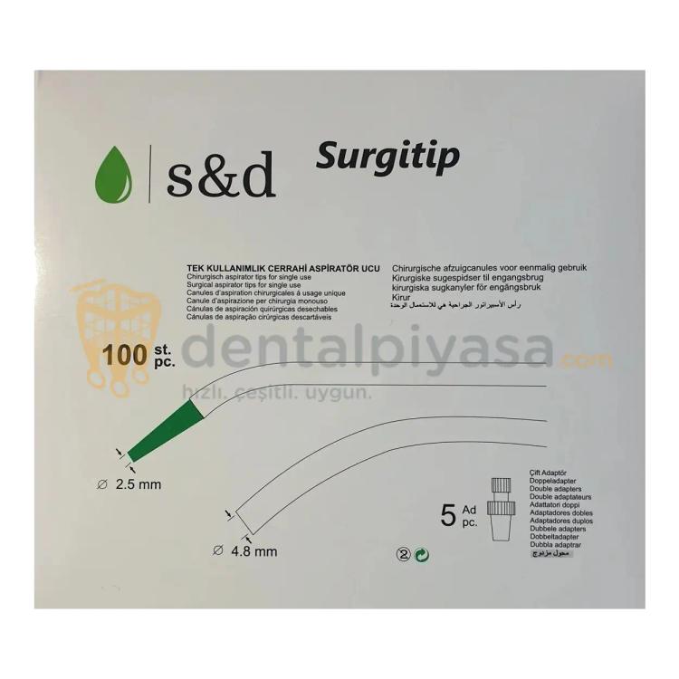 S&D Surgitip Tek Kullanımlık Cerrahi Aspiratör Ucu resmi