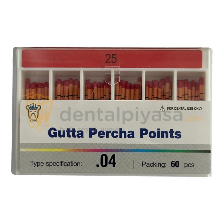 King 0,4 Açılı Gutta Percha Points resmi