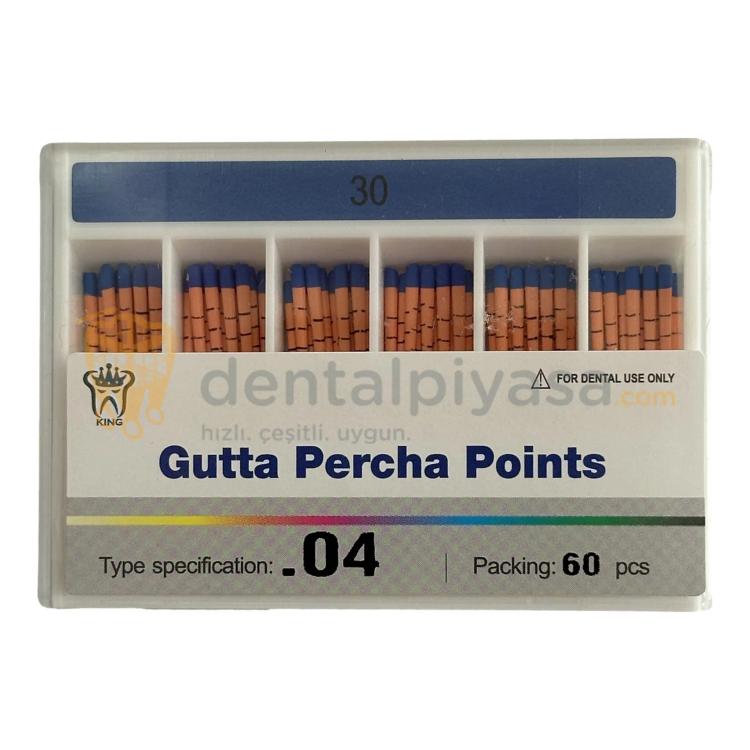 King 0,4 Açılı Gutta Percha Points resmi