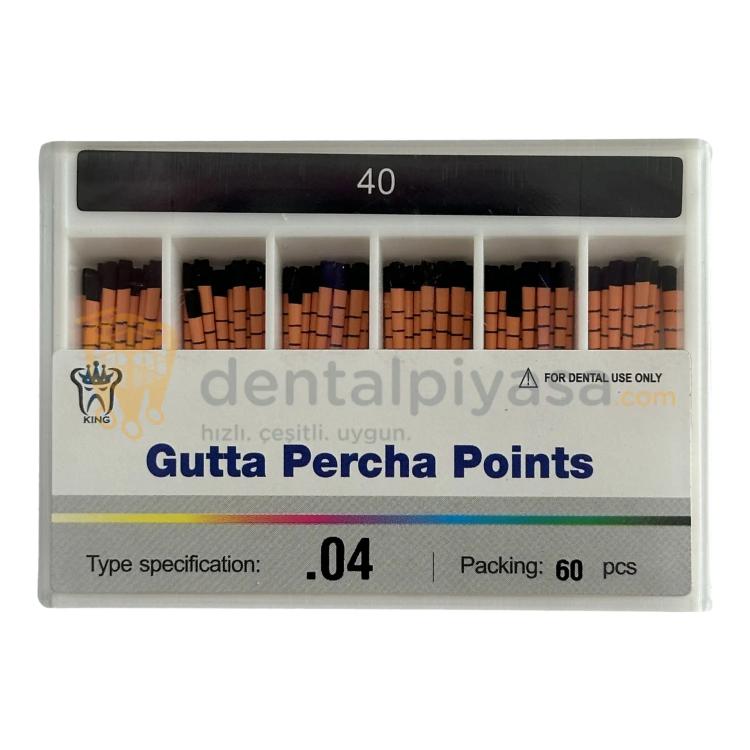 King 0,4 Açılı Gutta Percha Points resmi