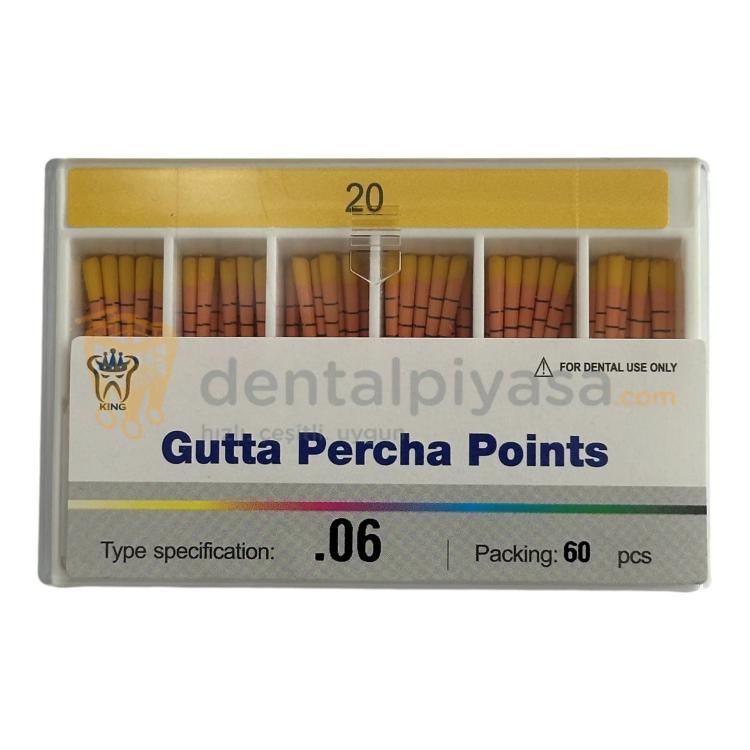 King 0,6 Açılı Gutta Percha Points resmi