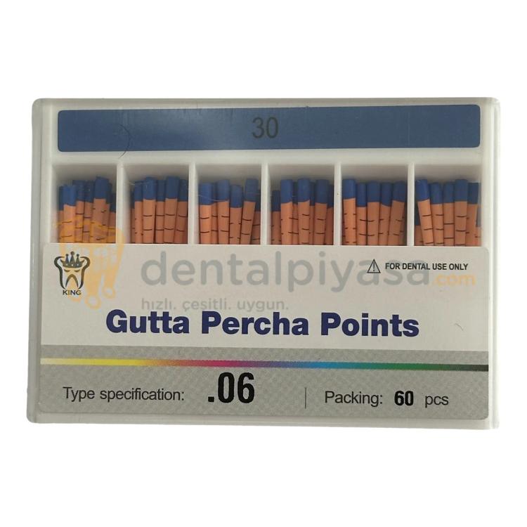 King 0,6 Açılı Gutta Percha Points resmi