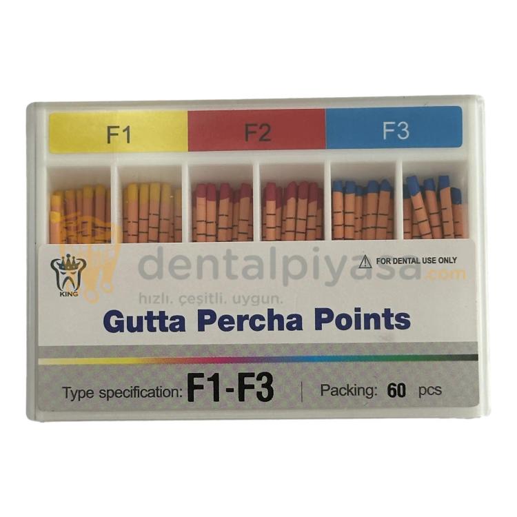 King F Açılı Gutta Percha Points resmi