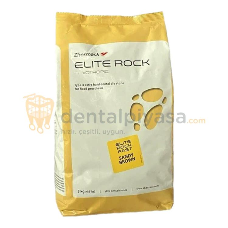 Zhermack Elite Rock Sandy Brown  Fast Tip 4 Alçı resmi