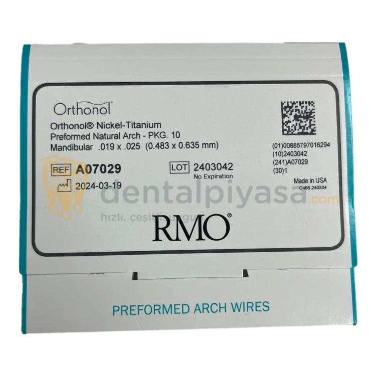 RMO Orthonol Nİ-Tİ Natural Arch - Ark Teli  resmi