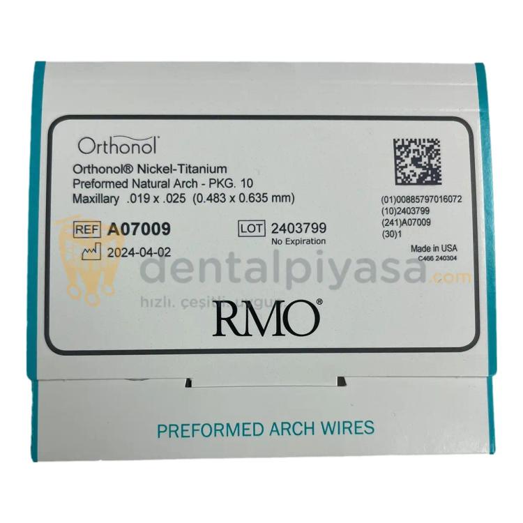 RMO Orthonol Nİ-Tİ Natural Arch - Ark Teli  resmi