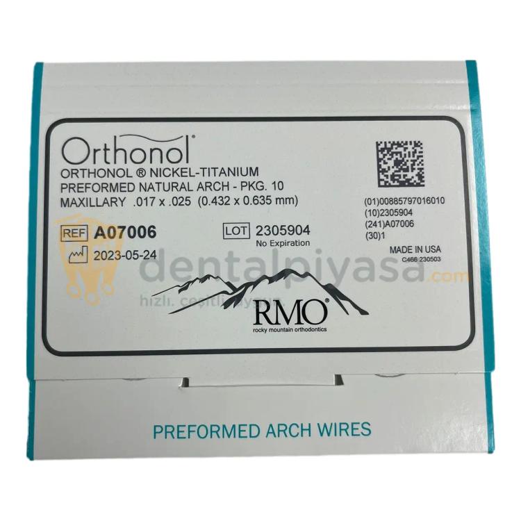 RMO Orthonol Nİ-Tİ Natural Arch - Ark Teli  resmi