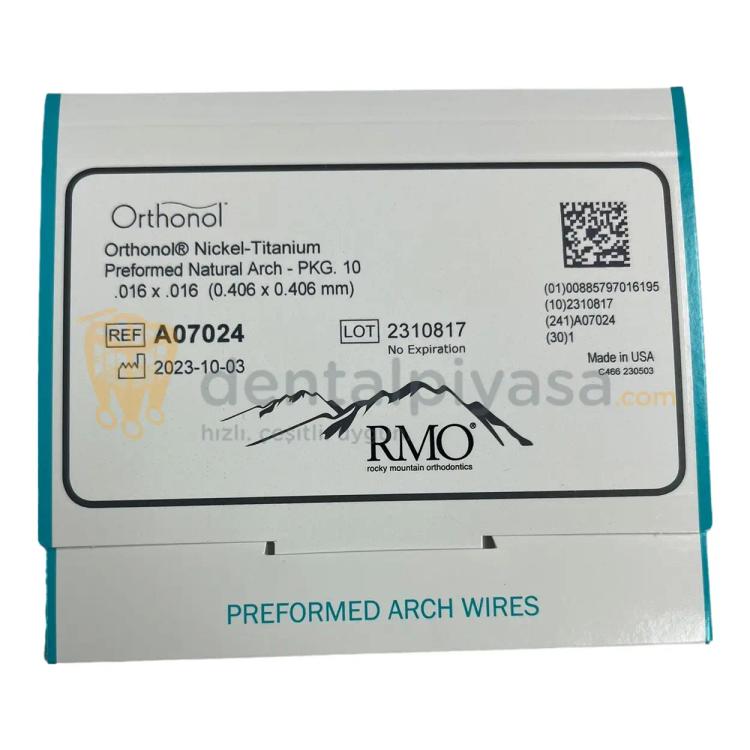 RMO Orthonol Nİ-Tİ Natural Arch - Ark Teli  resmi