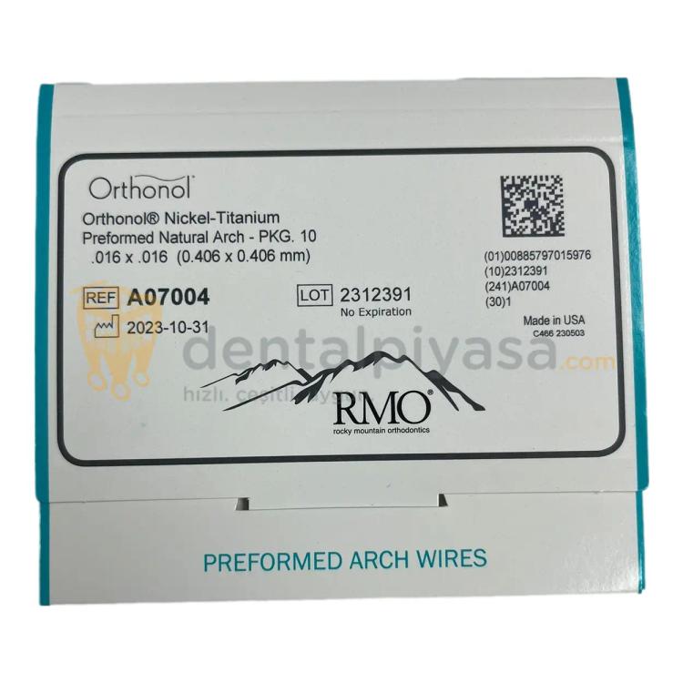 RMO Orthonol Nİ-Tİ Natural Arch - Ark Teli  resmi