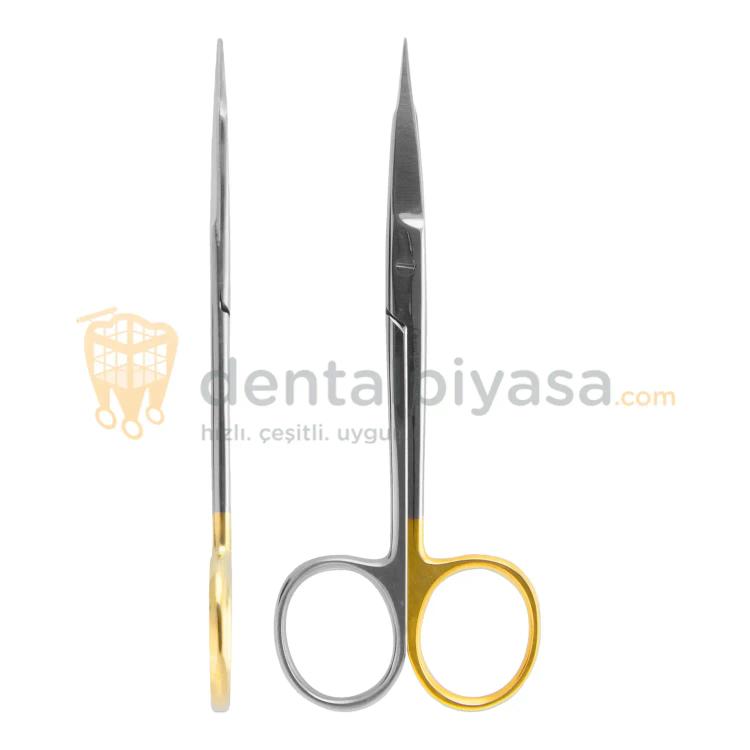 Queen Super Cut (Tırtıklı) Düz Cerrahi Makas Stevens 11cm resmi