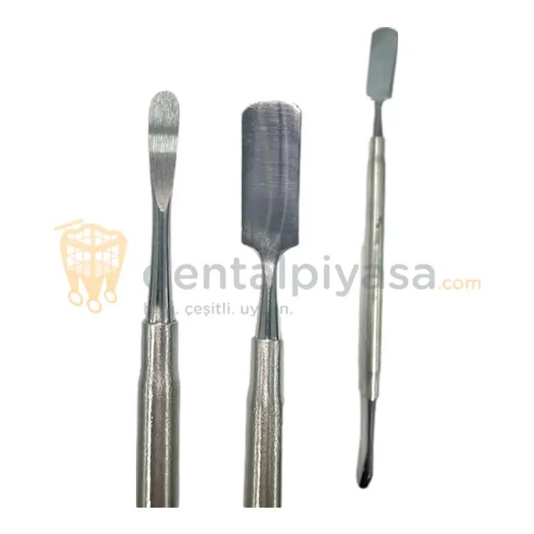 Savana Doğrusal Oval/Dikdörtgen Periost Elevatörü PRICHARD 10mm/4,5mm 19,5cm  resmi